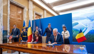 Semnarea protocolului privind lansarea programului de tranziție a Forțelor Aeriene Române către aeronave de generația a V-a, F-35