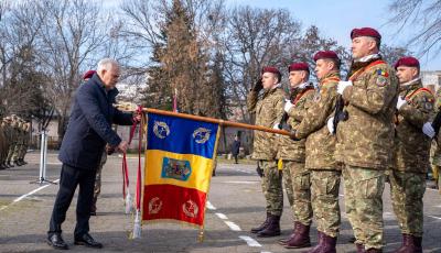 Drapele de luptă decorate la Brăila 