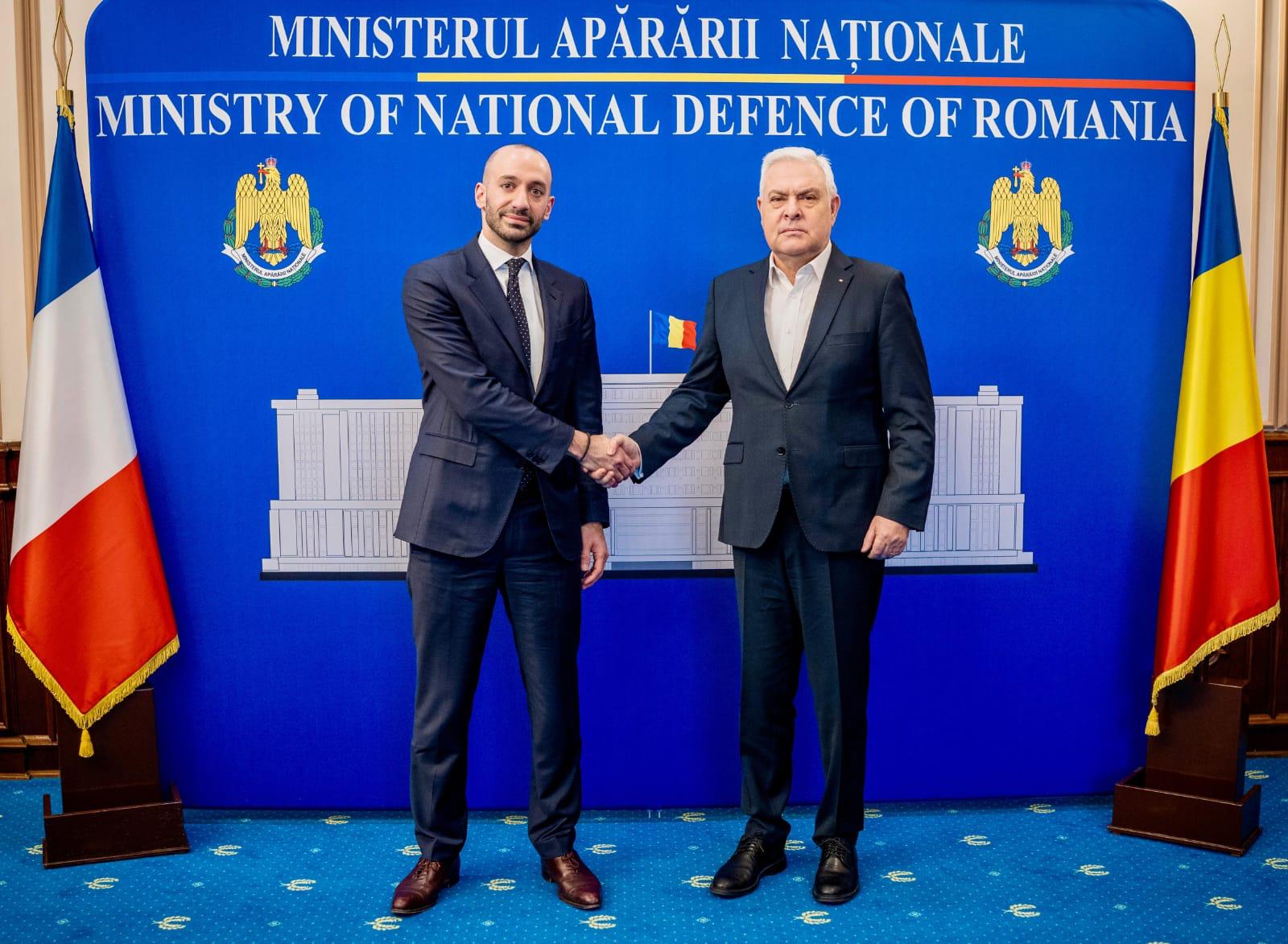 Întrevederea ministrului apărării naționale cu ministrul delegat pentru afaceri europene al Republicii Franceze