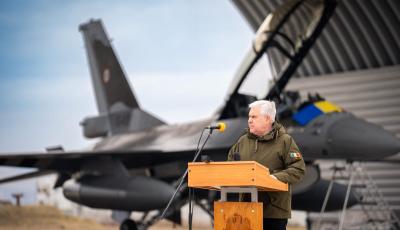 Ceremonia de marcare oficială a finalizării înzestrării Escadrilei 48 Vânătoare cu aeronave F-16